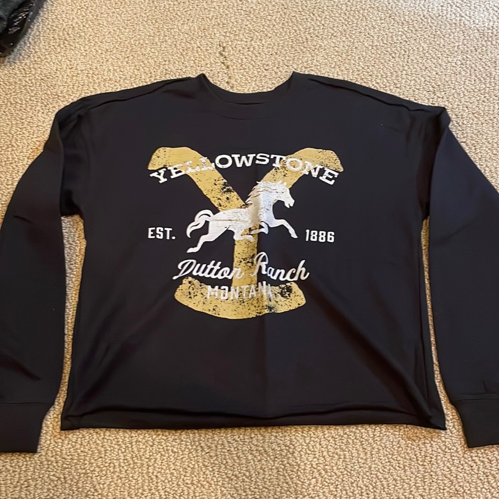 YELLOWSTONE cropped crewneck